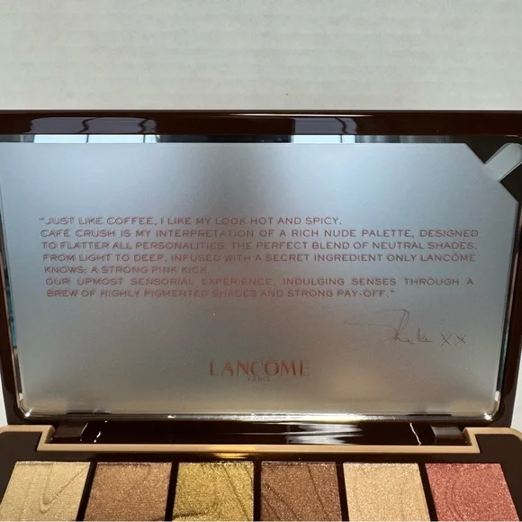NIB Lancôme Indole Cafe Crush Eyeshadow Palette Sheika Daley 12 Shades Neutrals - Picture 11 of 14